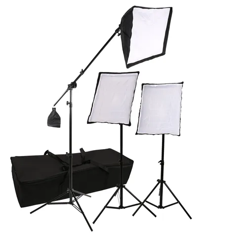 StudioKing daglichtset SB03 3x135W met softboxen